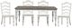 Liberty Furniture Magnolia Manor 5-Piece Antique White/Weathered Bark Rectangular Dining Set-0