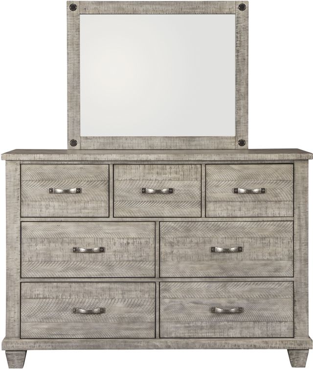 Benchcraft® Naydell Rustic Gray Dresser Mirror-2