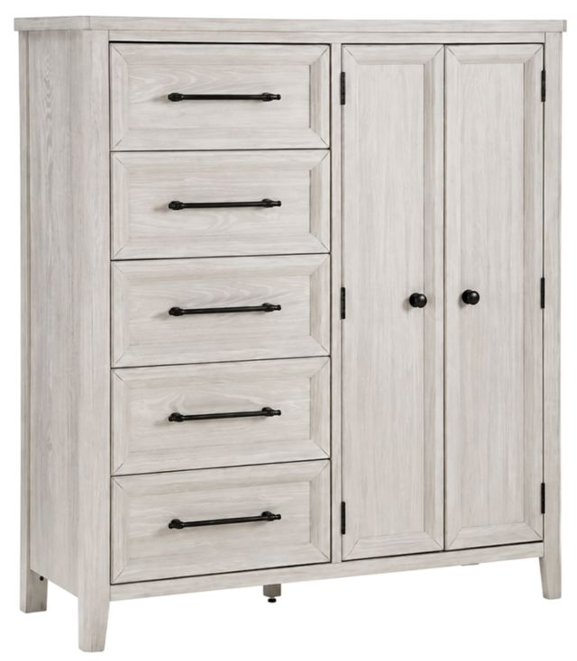 Signature Design by Ashley® Darbonton Dove White 5-Drawer Chest-0