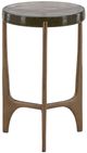 Dovetail Furniture Corentin Antique Brass Side Table-1