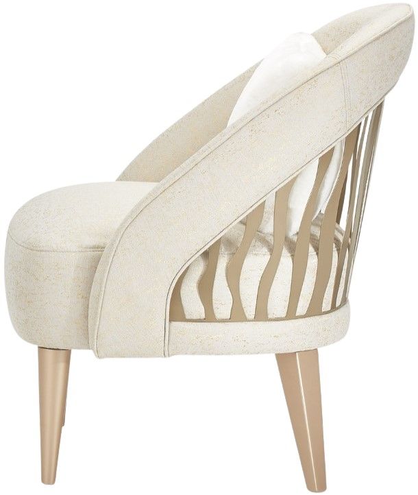 Michael Amini® La Rachelle Chardonnay/Medium Champagne Chair-3