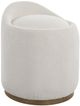 Uttermost® Swirl White Swivel Sheepskin Ottoman-0