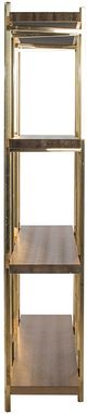 A & B Home Gold 4-Tier Tall Bookshelf-2