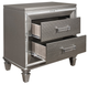 Homelegance® Tamsin Gray/Silver Metallic Nightstand-3
