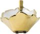A & B Home The Design Gold/White Decorative Leaf-Shaped Tray-3
