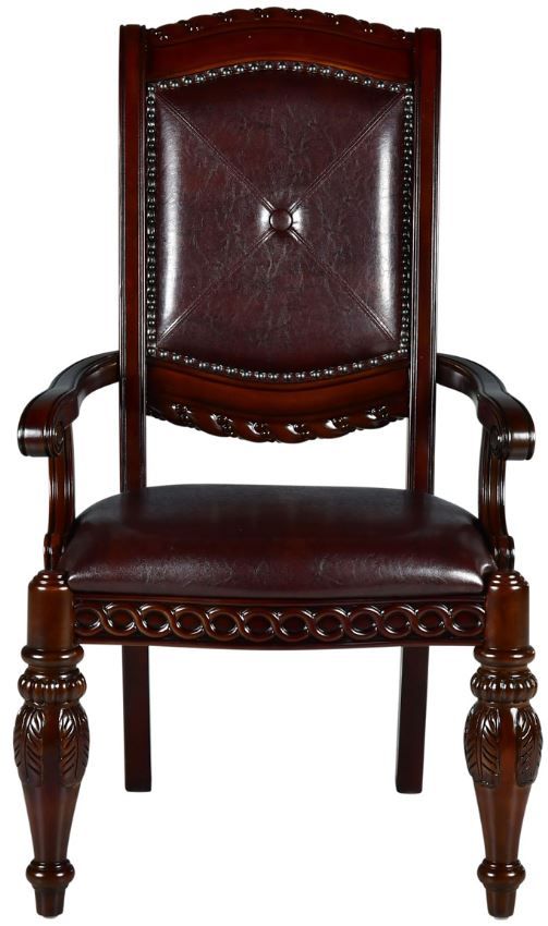 Steve Silver Co. Antoinette Brown Cherry Arm Chair-2