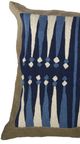 A & B Home Blue/Brown/White Throw Pillow-1