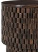 Classic Home Norwood Bark Brown 25" Round End Table-3