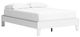 Signature Design by Ashley® Hallityn Matte White Youth Full Platform Bed-0