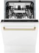 ZLINE Autograph Edition 18" White Matte Built In Dishwasher-1