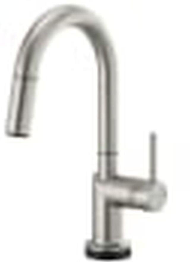 Brizo Odin® Brilliance® Stainless SmartTouch® Pull-Down Prep Kitchen Faucet with Arc Spout-0
