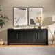 Jofran Inc. Gramercy Noir 4-Door Accent Cabinet-1