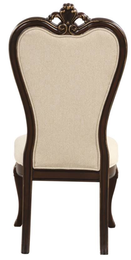 New Classic® Home Furnishings Montecito Beige/Cherry Diing Side Chair-2