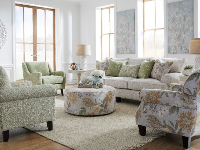 Fusion Furniture Celadon Salt Gray Sofa-1