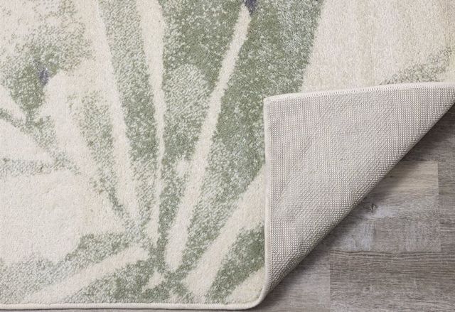 Kalora Interiors Focus Cream Green Palm Branch 5'3" x  7'7" Rug-3