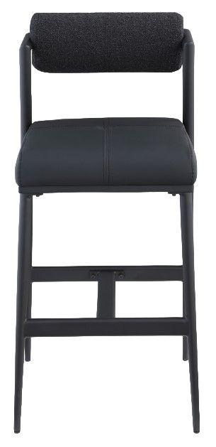 Meridian Furniture Stryker Black/Matte Black Bar Stool Set-1