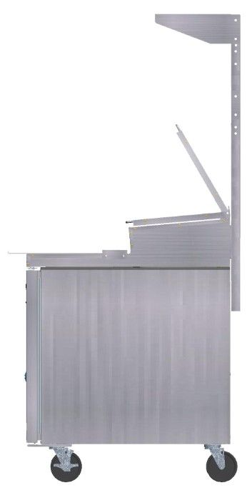 Hoshizaki 67" Stainless Steel Single Overshelf Kit-2