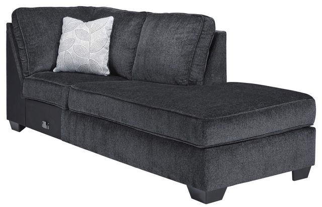 Signature Design by Ashley® Altari 2-Piece Slate Right-Arm Facing Full Sofa Sleeper Sectional and Chaise-3