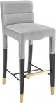 TOV Furniture Taylor Grey Velvet Counter Stool-0