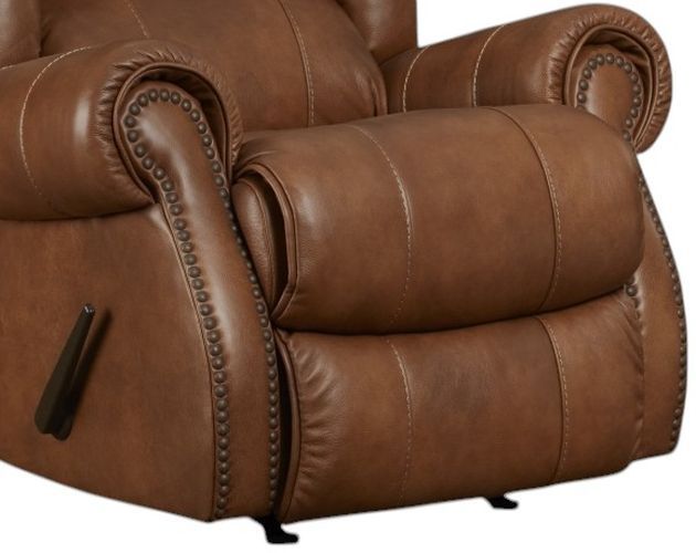 HomeStretch Yellowstone Cognac Manual Recliner-2