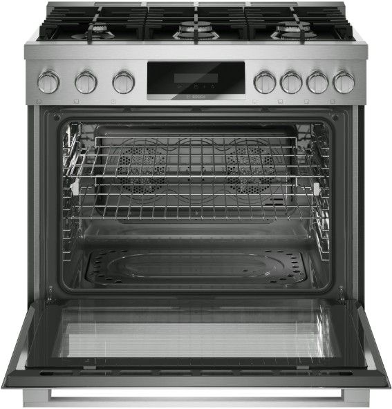 Bosch® 800 Series 36” Stainless Steel Freestanding Gas Range-1
