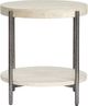 Magnussen Home® Jennings Edgecomb Grey/Weathered Antique Nickel Round End Table-1