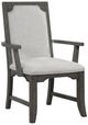 New Classic® Home Furnishings Lisbon Gray Dining Arm Chair-0