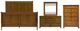 Liberty Furniture Grandpas Cabin 4-Piece Aged Oak Queen Sleigh Bedroom Set with Chest-0
