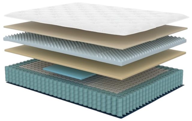 Symbol® Hybrid Jingle 12" Wrapped Coil Plush Euro Top King Mattress in a Box-2