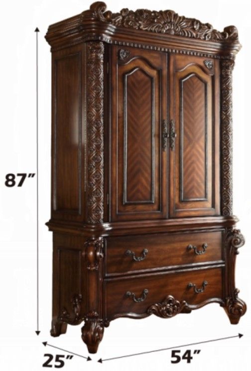 ACME Furniture Vendome Cherry Wardrobe/TV Armoire-2