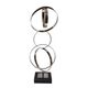 A & B Home Black/Silver 10" Twinings Ring Statuary-1