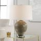 Uttermost® Rya Brown Table Lamp with Antique Brass Accent-1