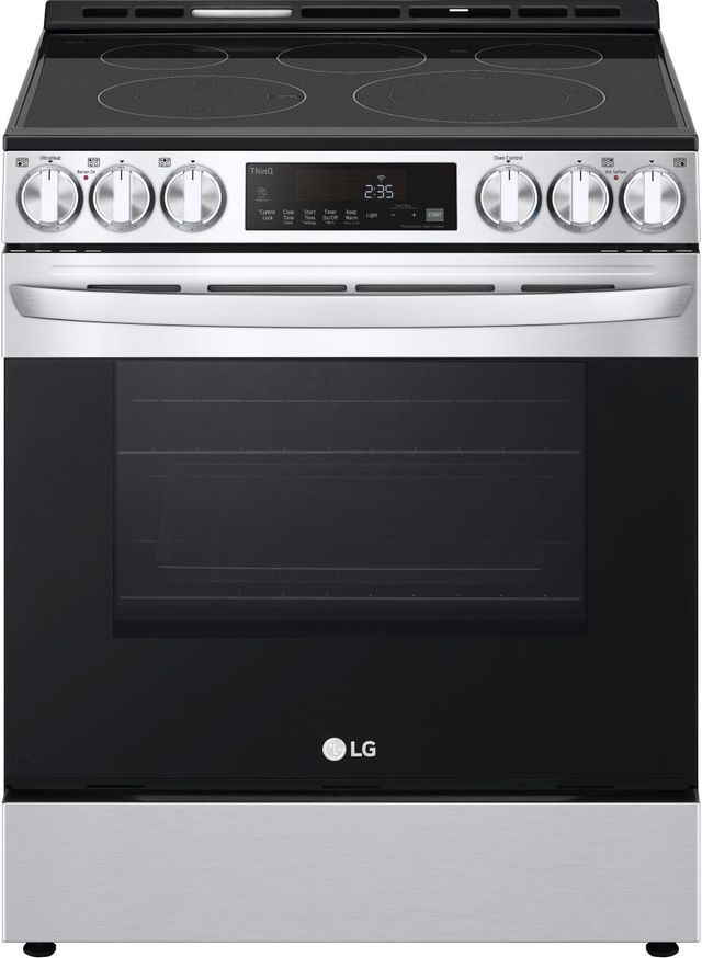 LG 30" PrintProof™ Stainless Steel Slide In Electric Range-0