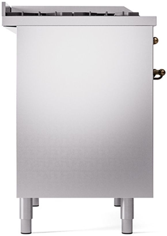 Ilve® Nostalgie II Series 40" Stainless Steel Pro Style Dual Fuel Range-3