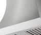 AGA Cascade 36" Stainless Steel Wall Mounted Range Hood  with Polished Chrome Trim-1