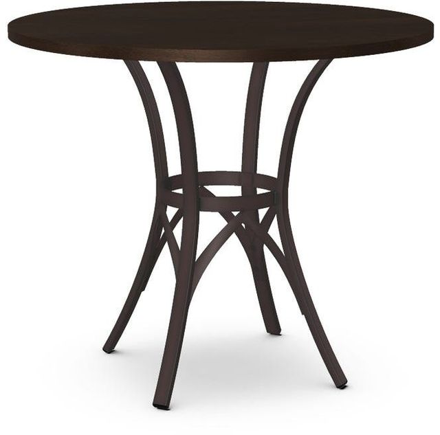 Amisco Customizable Kai Birch Veneer Counter Height Table with 42" Tabletop -0