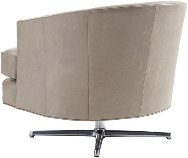 Lexington Home Customizable Graves Leather Swivel Chair with Polished Chrome Base-1