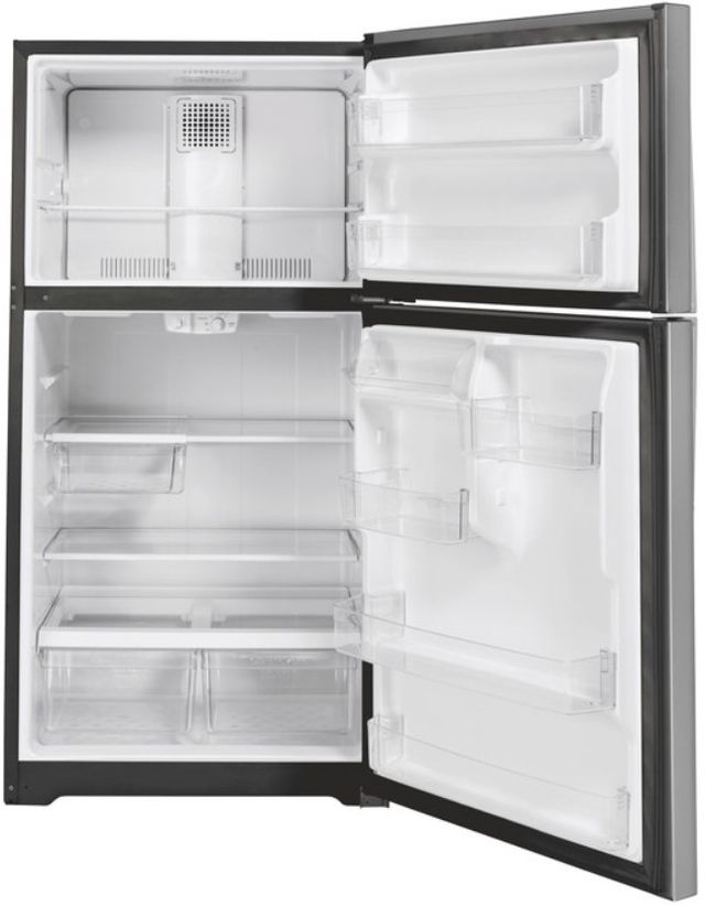 GE® 33 in. 21.9 Cu. Ft. Stainless Steel Top Freezer Refrigerator-1