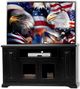 American Heartland Manufacturing Poplar Wooden Deluxe TV Stand-1