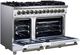 FORNO® Massimo Series Alta Qualita 48" White Pro Style Dual Fuel Range-4