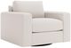 Bernhardt Vaughn Bernhardt Living White Swivel Chair-0