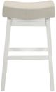 Armen Living Lenon 2-Piece Dune Cloud/White Barstool Set-2