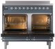 Ilve® Nostalgie II Series 40" Blue Grey Pro Style Induction Range-1