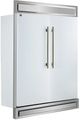 FORNO® Maderno Series Alta Qualita 60" 27.2 Cu. Ft. White and Antique Brass Built In Side-by-Side Convertible Refrigerator/Freezer-2