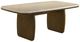 ACME Furniture Kasha Natural Marble Top Dining Table with Vintage Oak Base-0
