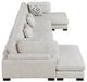 Homelegance® Tinley 4-Piece Beige Modular Sectional and Chaise-3