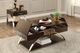 Homelegance® Tioga Espresso Lift-Top Cocktail Table with Chrome Metal Frame -1