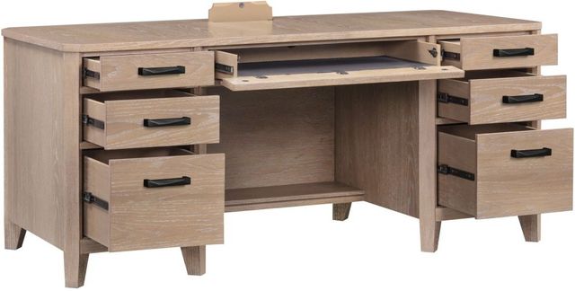 Parker House® Breckenridge Medium Brown 68" Executive Desk-3