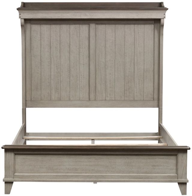 Liberty Furniture Ivy Hollow Dusty Taupe/Weathered Linen Queen Mantle Bed-2