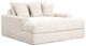 Furniture of America® Veyrier White Arm Chaise-0
